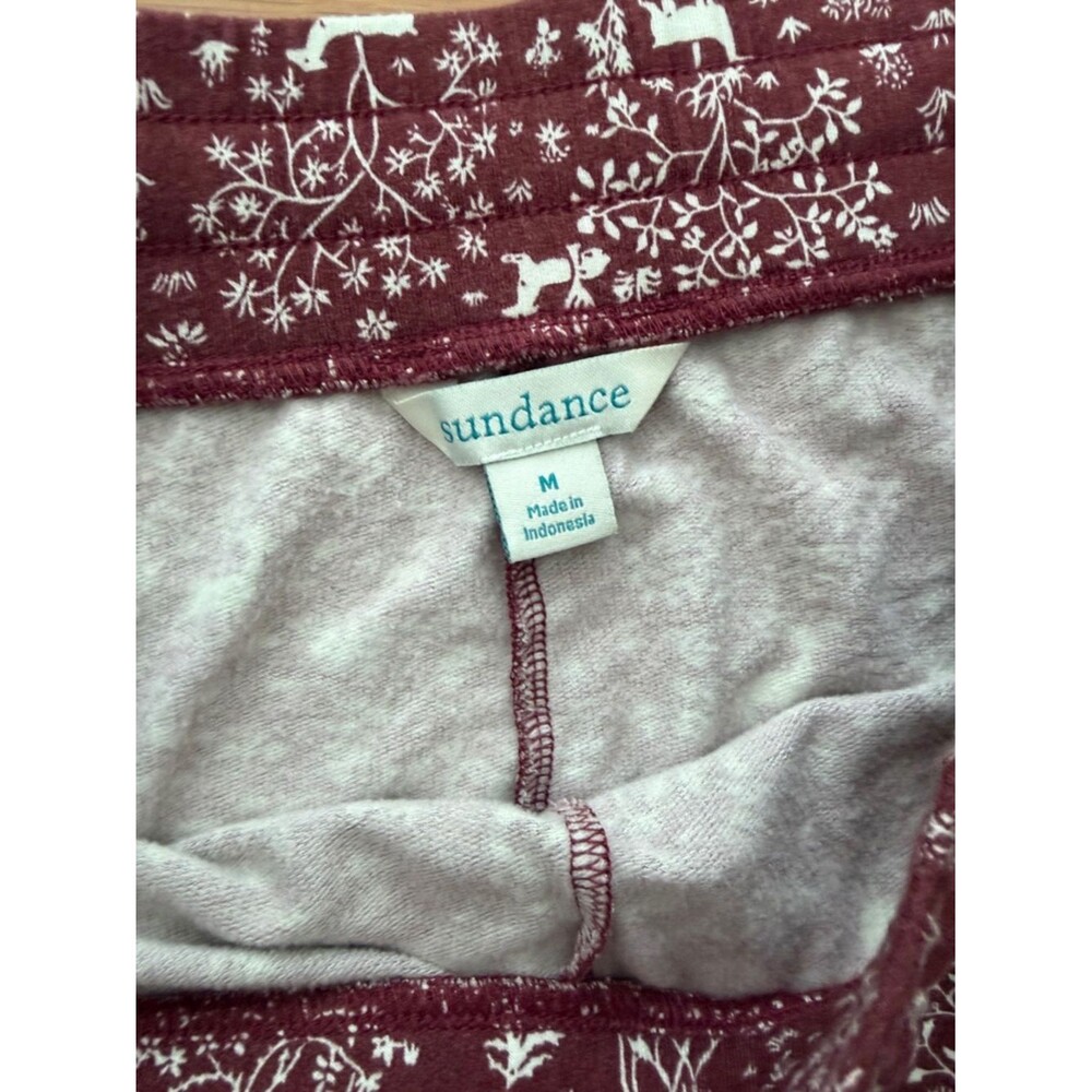 Sundance Rust Red Deer Joggers Lounge Pants Size M - Picture 3 of 10